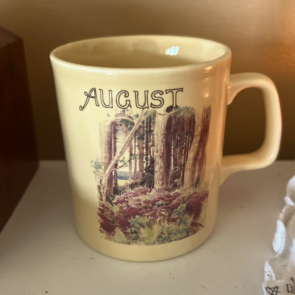 Cottagecore August Mug Cup  Country Diary of an Edwardian Lady Webb Bower 1977